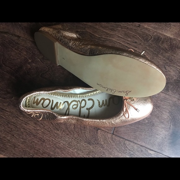 NWOT Sam Edelman Felicia Flats. Metallic Copper - Picture 7 of 8